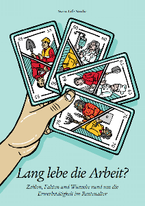 Illustration einer Hand, die ein Spielkarten-Deck hält